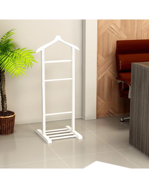 Valet de chambre Beta Single blanc - 33.5x120x46 cm