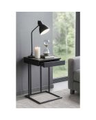 Table d'appoint Veno noire - 42x64x36 cm