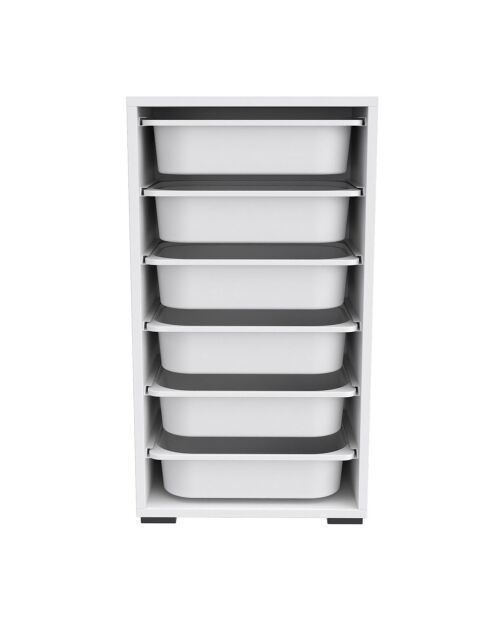 Meuble de rangement Bronz 6N blanc - 45.5x83x30 cm
