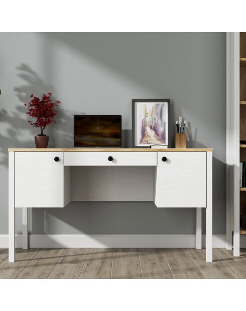 Bureau FRN bois blanc - 132 x73x60 cm