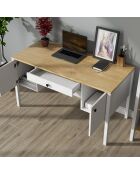 Bureau FRN bois blanc - 132 x73x60 cm