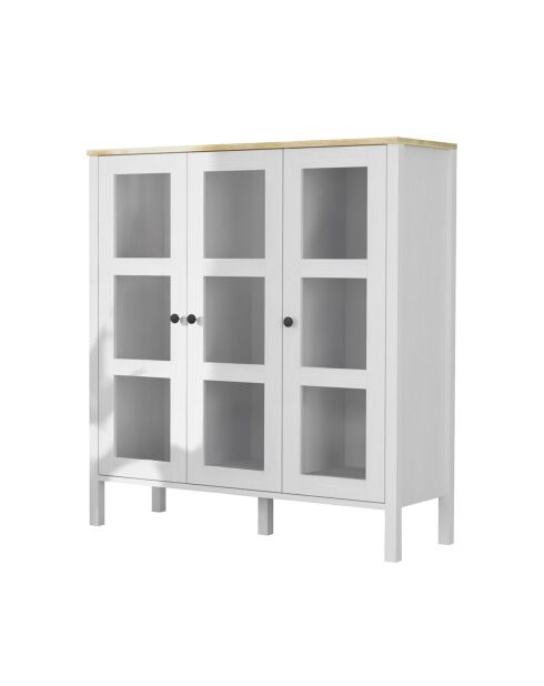 Bibliothèque FRN bois blanc - 112x123x40 cm