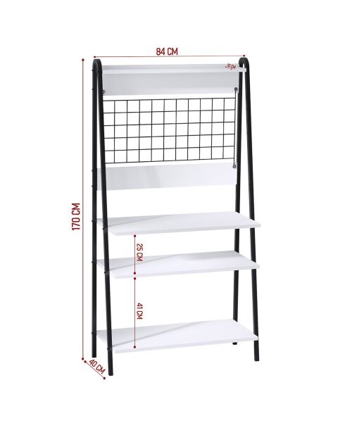 Meuble cuisine Benco noir/blanc - 84x170x40 cm