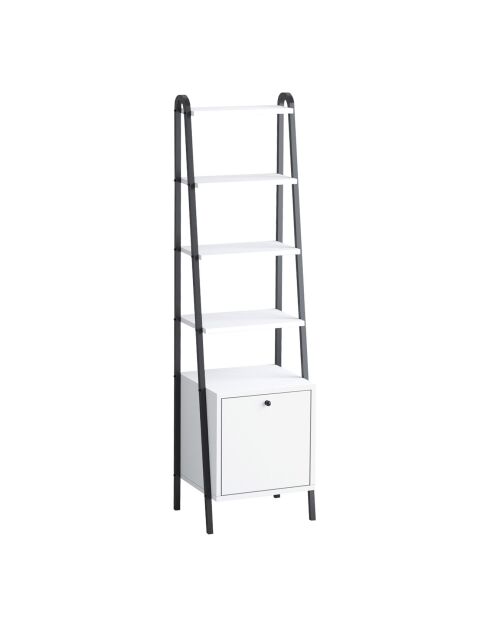 Bibliothèque Lisa noir/blanc - 44x170x35 cm