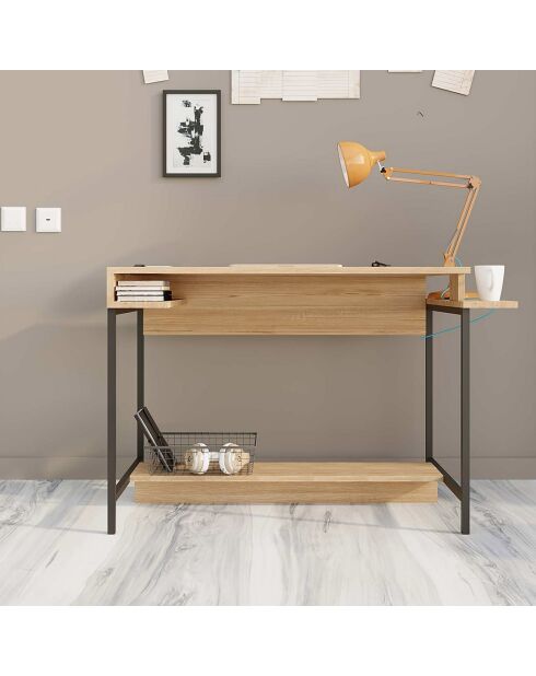 Bureau Balista saphir/noir - 113x74x57 cm