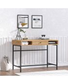 Bureau Berry saphir/noir - 100x75x60 cm