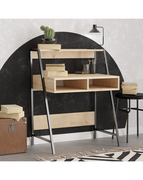 Bureau Class saphir/noir - 79x100x50 cm