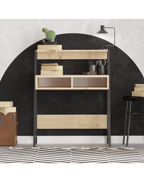 Bureau Class saphir/noir - 79x100x50 cm