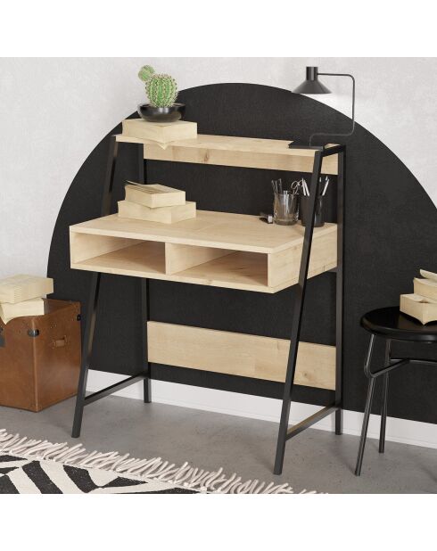Bureau Class saphir/noir - 79x100x50 cm