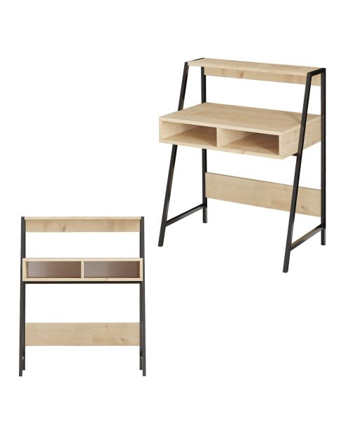 Bureau Class saphir/noir - 79x100x50 cm