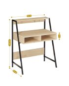 Bureau Class saphir/noir - 79x100x50 cm