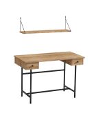 Bureau Dixie saphir/noir - 120x74x60 cm