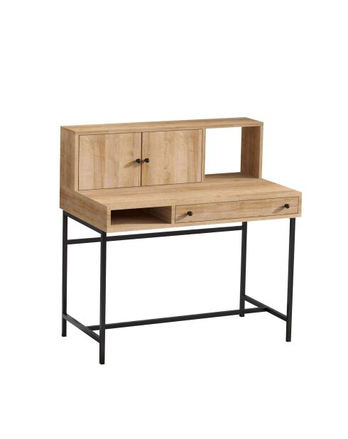 Bureau Jodie saphir/noir - 100x103x60 cm