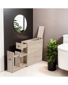 Meuble toilette Calencia travertine - 20x55x60 cm