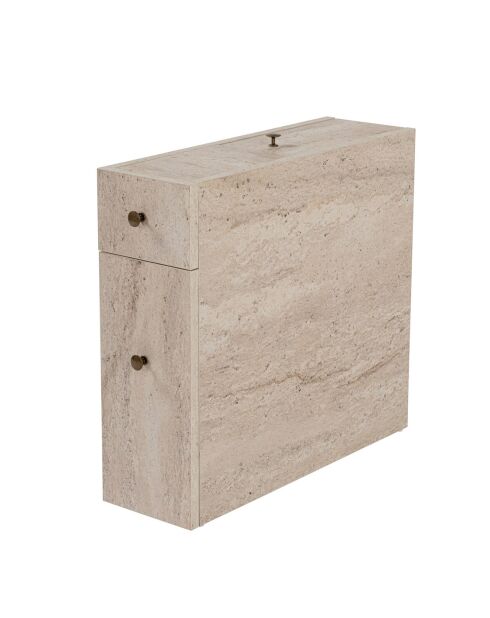 Meuble toilette Calencia travertine - 20x55x60 cm