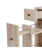 Meuble toilette Calencia travertine - 20x55x60 cm