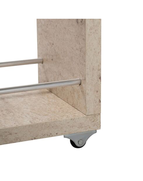 Meuble toilette Calencia travertine - 20x55x60 cm