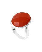 Bague en Argent & Cornaline rouge