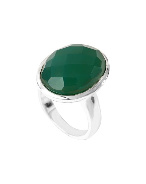 Bague en Argent & Onyx vert
