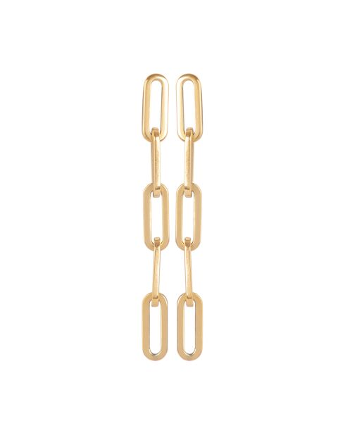 Boucles d'oreilles en Acier dorées