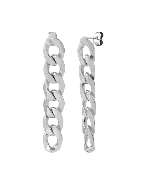 Boucles d'oreilles en Acier argentées