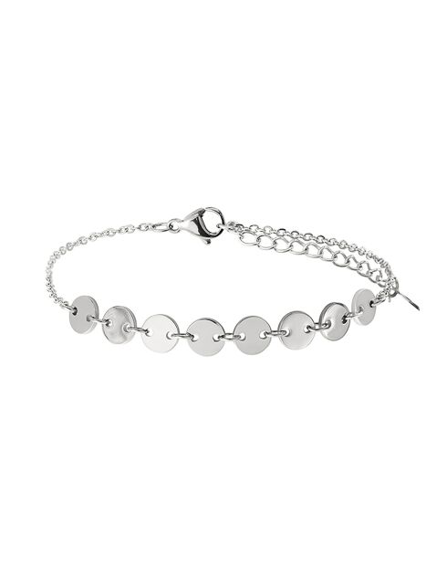 Pulsera de acero plateado