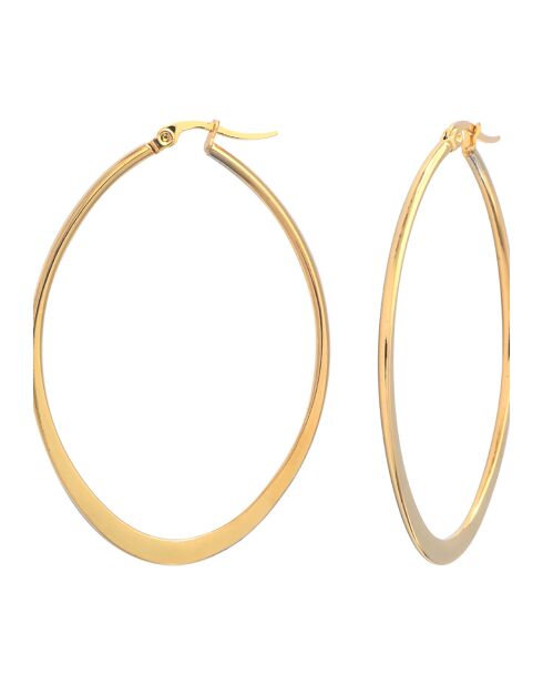 Boucles d'oreilles en Acier dorées