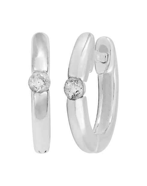 Boucles d'oreilles en Argent & Oxydes de zirconium
