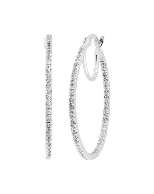 Boucles d'oreilles en Argent & Oxydes de zirconium
