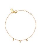 Bracelet en Argent doré & Email corail