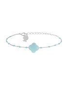 Bracelet en Argent, Amazonite & Email vert