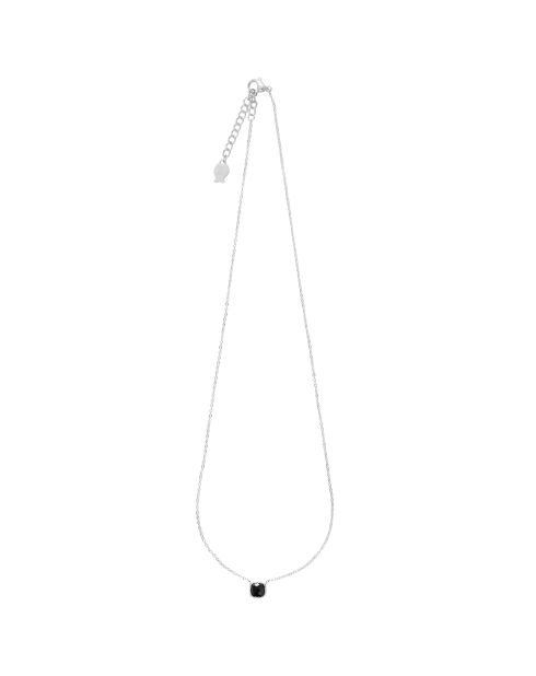 Collier en Argent & Quartz noir