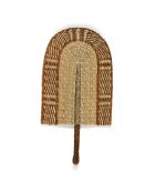 Eventail Mur Seagrass naturel/marron - 26x50 cm