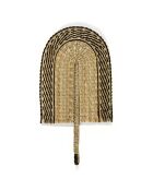 Eventail Mur Seagrass naturel/noir - 26x50 cm