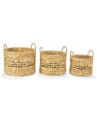 3 Paniers Jacynthe D´Eau naturel