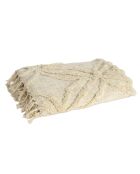 Couverture Coton Ayana beige - 130x170 cm