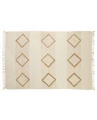 Couverture Coton Lyra beige - 130x170 cm
