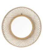 Miroir Bambou et Bois marron - Ø70x2 cm