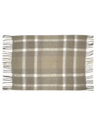 Couverture en Laine Tartan beige - 125x150 cm