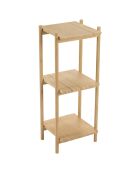 Étagère 3 étages Bambou marron - 34x35x87 cm