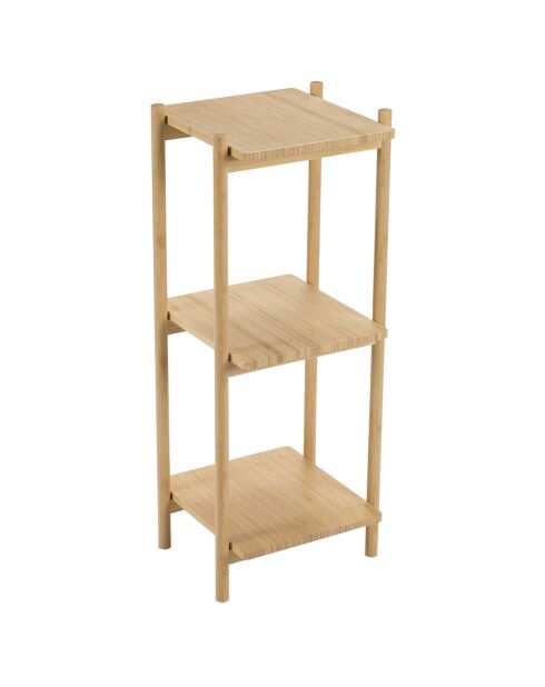 Étagère 3 étages Bambou marron - 34x35x87 cm