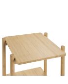 Étagère 3 étages Bambou marron - 34x35x87 cm