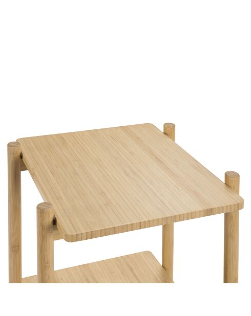 Étagère 3 étages Bambou marron - 34x35x87 cm