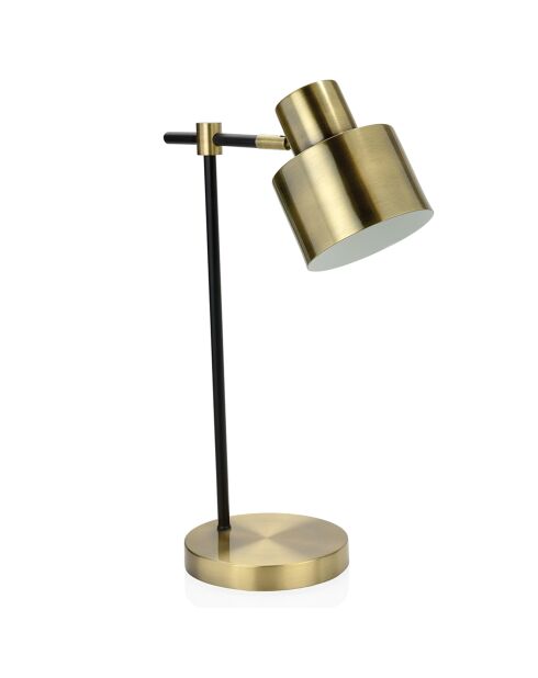 Lampe Laiton/Noir doré/noir - 26x16x45 cm