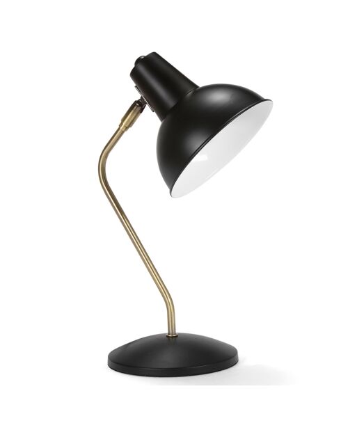 Lampe Noir/Laiton Vintage noire - 20x15x38 cm