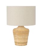 Lampe Palma Rotin Lin naturel - Ø 39x51 cm