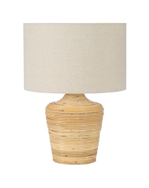Lampe Palma Rotin Lin naturel - Ø 39x51 cm