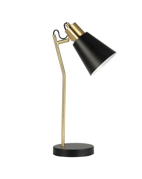 Lampe de Table Metal noire - 22x14x45 cm