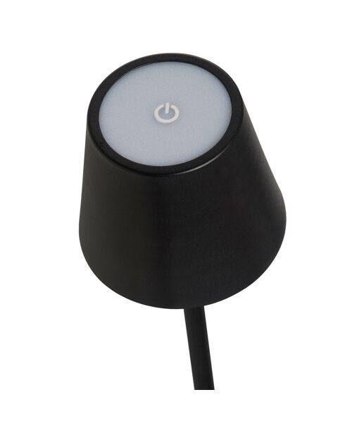 Lampe Led Sans Fil noire - Ø 10.5x36.5 cm