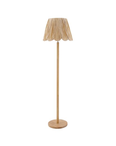 Lampe à Pied Frida Corde Papier/Bois beige - Ø 39x151 cm